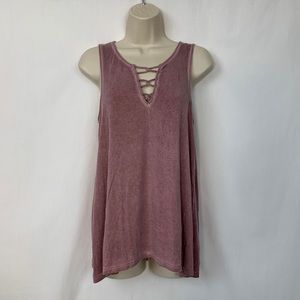 American Eagle Light Pink Soft and Sexy Tank Size Small Stretch Viscose